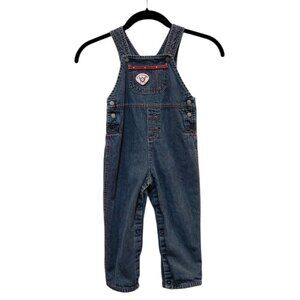 Second Step Infant Snap Front Bibbed Overalls 24 Mo Lined Star Player Baseball